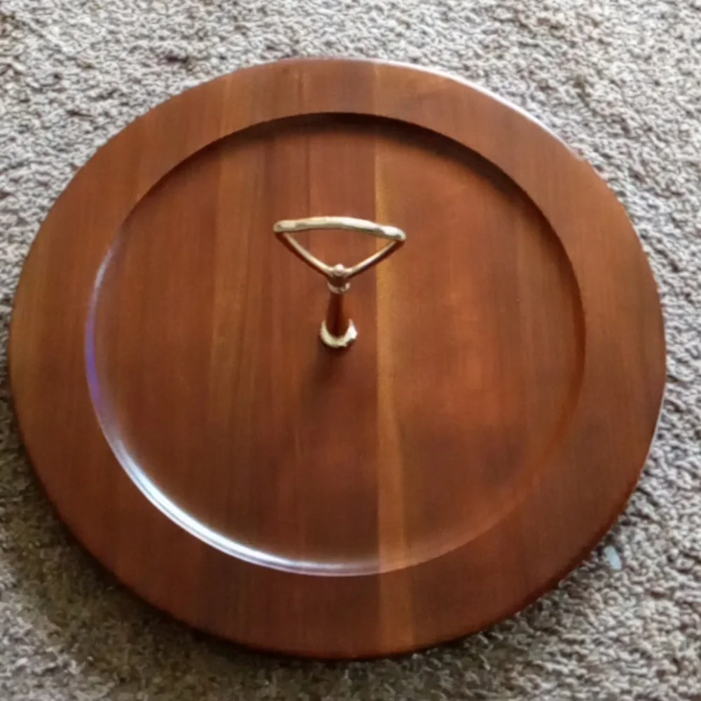 MCM Ozark Walnutware Solid Walnut Tray